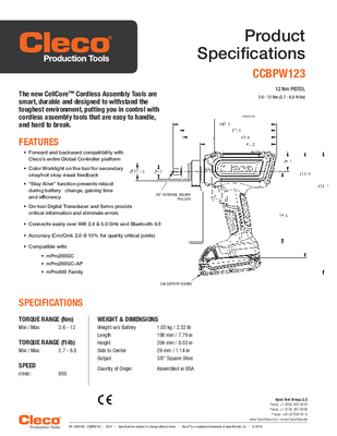 CellCore - Cordless Electric - Pistol