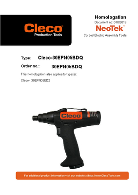 NeoTek - 30 and 50 Series - Corded Electric - Transducer Control (0.9-84Nm) - Pistol