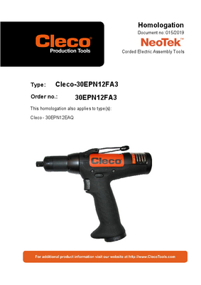 NeoTek - 30 and 50 Series - Corded Electric - Transducer Control (0.9-84Nm) - Pistol