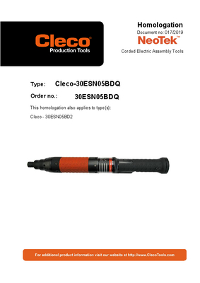 NeoTek - 30 and 50 Series Corded Electric - Transducer Control - Inline (.9-84Nm)