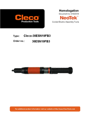 NeoTek - 30 and 50 Series Corded Electric - Transducer Control - Inline (.9-84Nm)