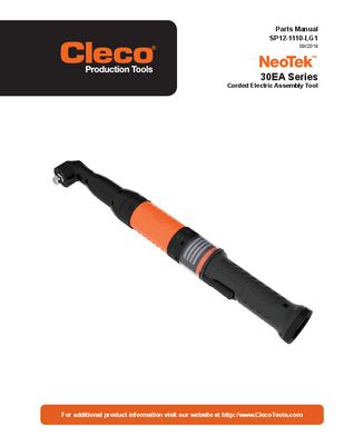 NeoTek - 30 Series - Corded Electric - Transducer Control - Retractable Spindle (2.6-30 Nm)