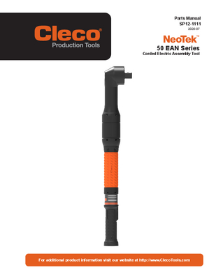 NeoTek - 30 and 50 Series - Corded Electric - Transducer Control - Right Angle (1.3-205 Nm)