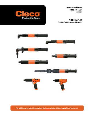 18 Series - Corded Electric - Transducer Control - Inline (2-31 Nm)