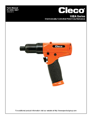 18 Series - Corded Electric - Transducer Control - Pistol (2-31 Nm)