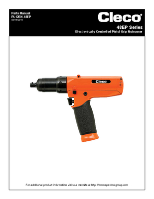 48 Series - Corded Electric - Transducer Control - Pistol (3-1000 Nm)