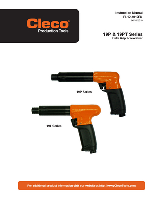 19 Series - Pistol Grip - "P" Handle - Trigger Start