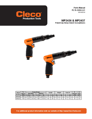 MP Series - Versa Clutch Screwdrivers