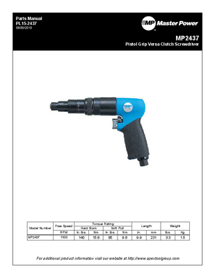 MP Series - Versa Clutch Screwdrivers