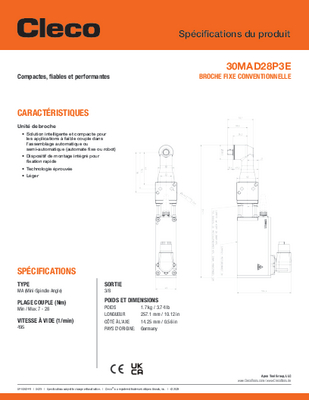 Conventional Fixtured Spindle - Mini - Angle