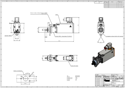 Conventional Fixtured Spindle - Mini - Straight