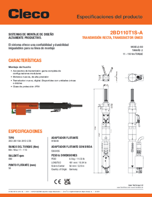 Conventional Spindle – BD/BDU Size 2 - Straight Drive