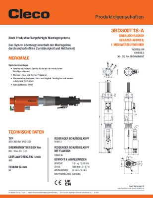Conventional Spindle – BD/BDU Size 3 – Straight Drive