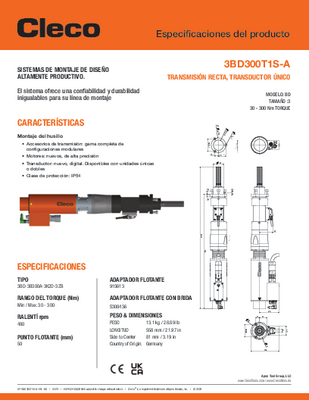 Conventional Spindle – BD/BDU Size 3 – Straight Drive