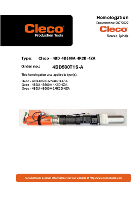 Conventional Spindle – BD/BDU Size 4 – Straight Drive