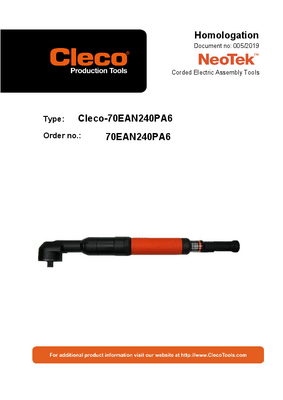 NeoTek - 70 Series - Corded Electric - Transducer Control - (23-4000 Nm) Inline and Right Angle