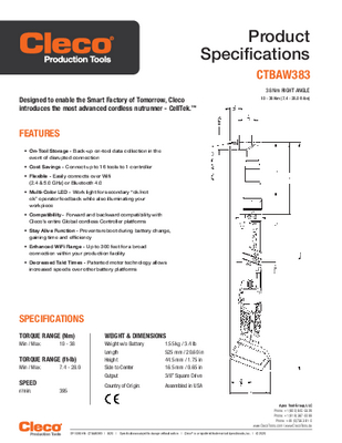 CellTek - Cordless Electric - Right Angle
