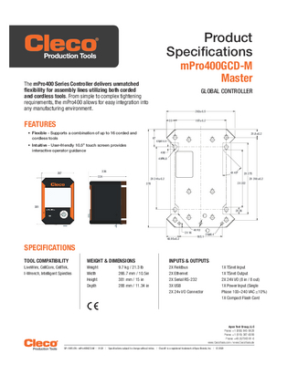 mPro400GCD - Global Controller - Transducer Control - Hybrid