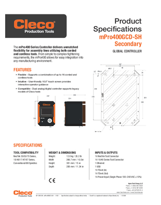 mPro400GCD - Global Controller - Transducer Control - Hybrid