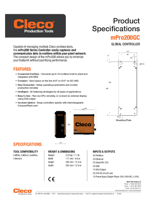 mPro200GC - Global Controller - Transducer Control