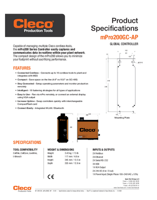 mPro200GC - Global Controller - Transducer Control