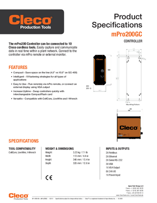 mPro200GC - Global Controller - Transducer Control