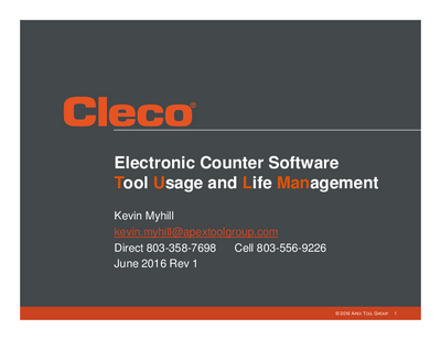 TULMan Electronic Counter