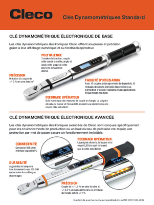 Cleco ETWA Advanced Electronic Torque Wrenches