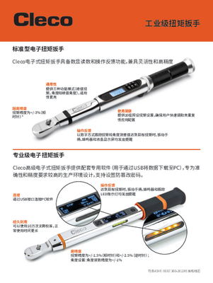 Cleco ETWA Advanced Electronic Torque Wrenches